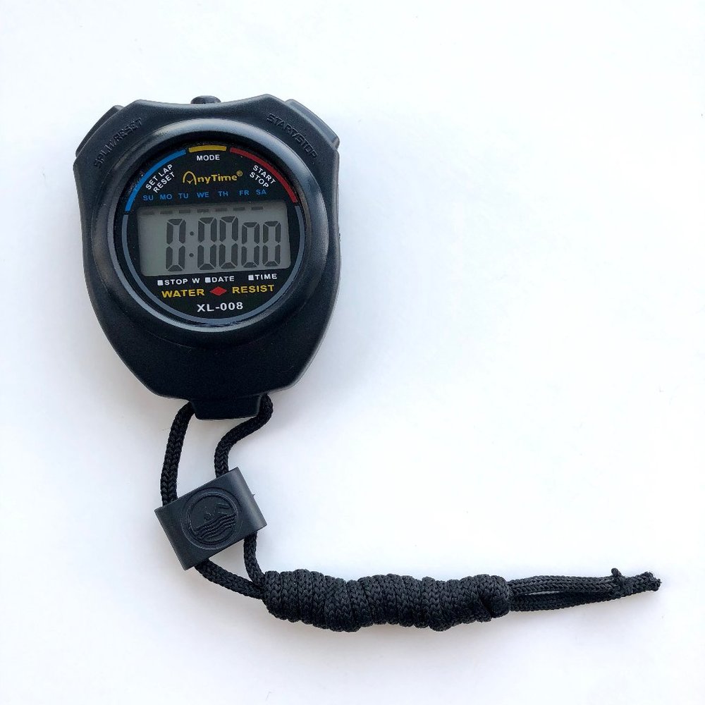Water-Resistant Battery-Operated Stopwatch XL-008